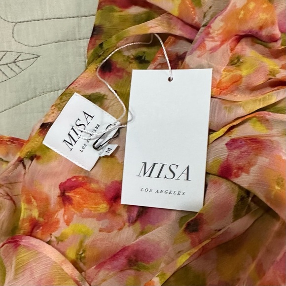 NWT MISA Los Angeles Claudita Dress in Golden Flora - Picture 13 of 15